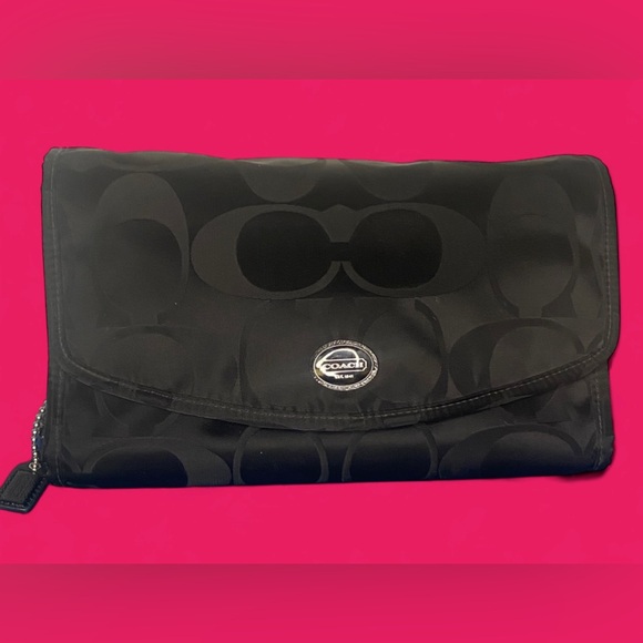 Coach Signature C satin hanging travel bag - Picture 1 of 11